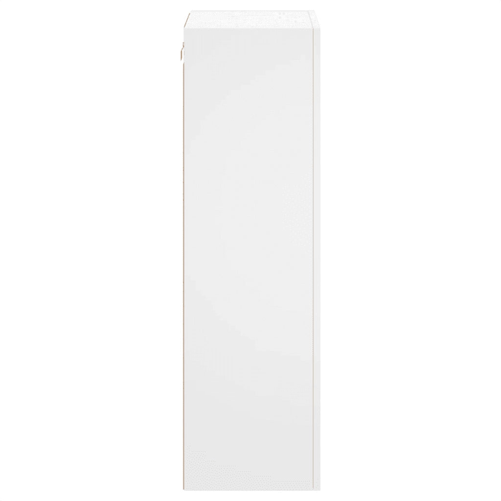 Mobile TV a Parete-Mobile TV a Muro Bianco 40,5x30x102 cm in Legno Multistrato
