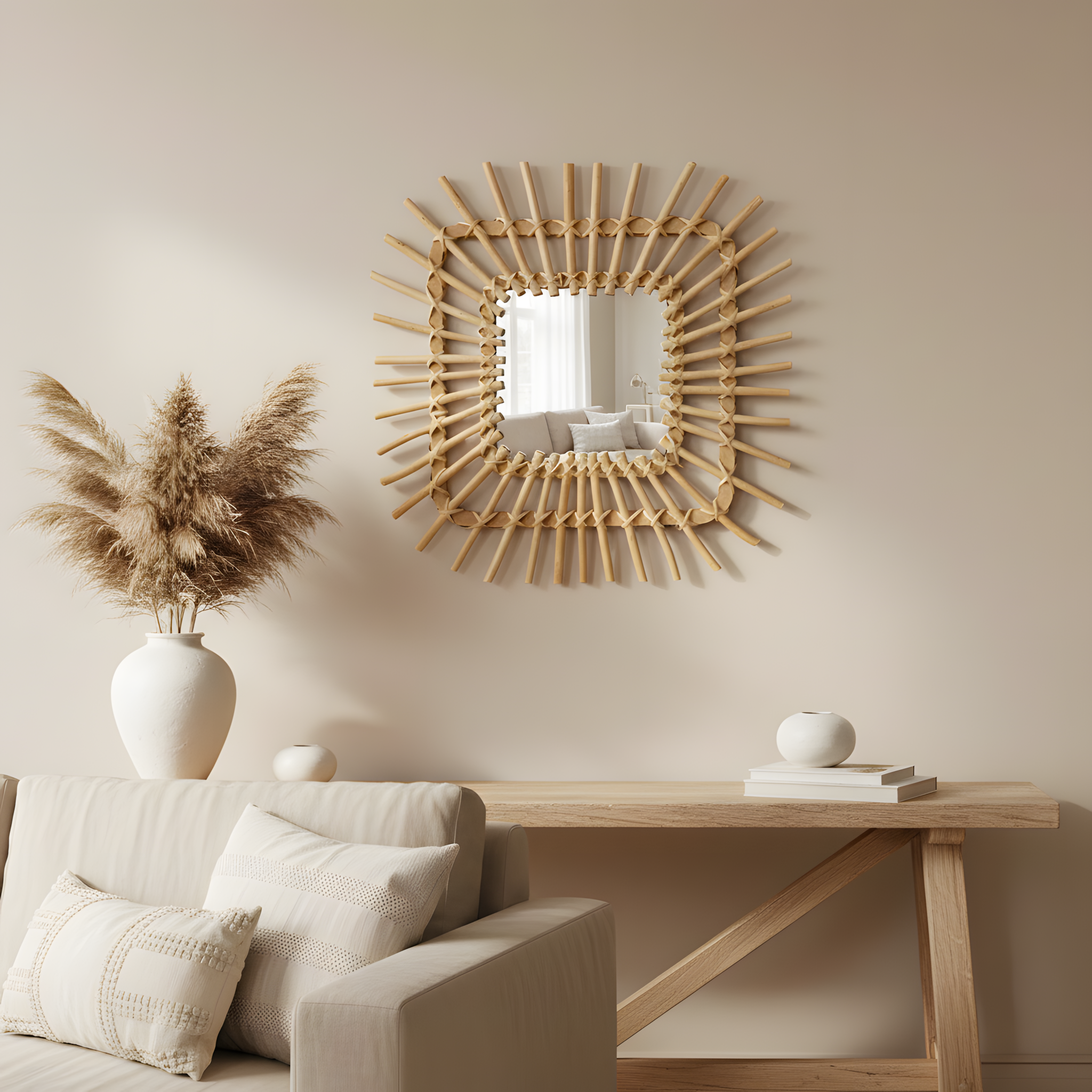 Specchio Da Parete Boho 45cm Qdj071