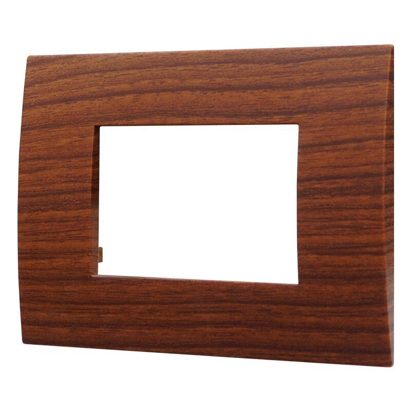 Placca Plastica Serie Venus 3P Colore Radica Compatibile Con Vimar Arke
