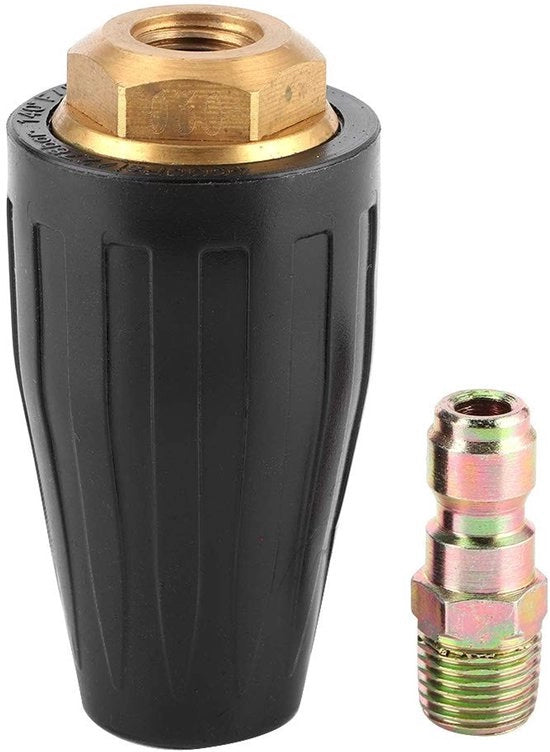 Strumento di Pulizia a Alta Pressione 3600PSI - Punta Rotante - Materiale in Ottone - Acciaio Inossidabile - Kit di Pulizia Efficiente - Efficienza di Pulizia del 200% - Aspirapolvere a Alta Pressione
