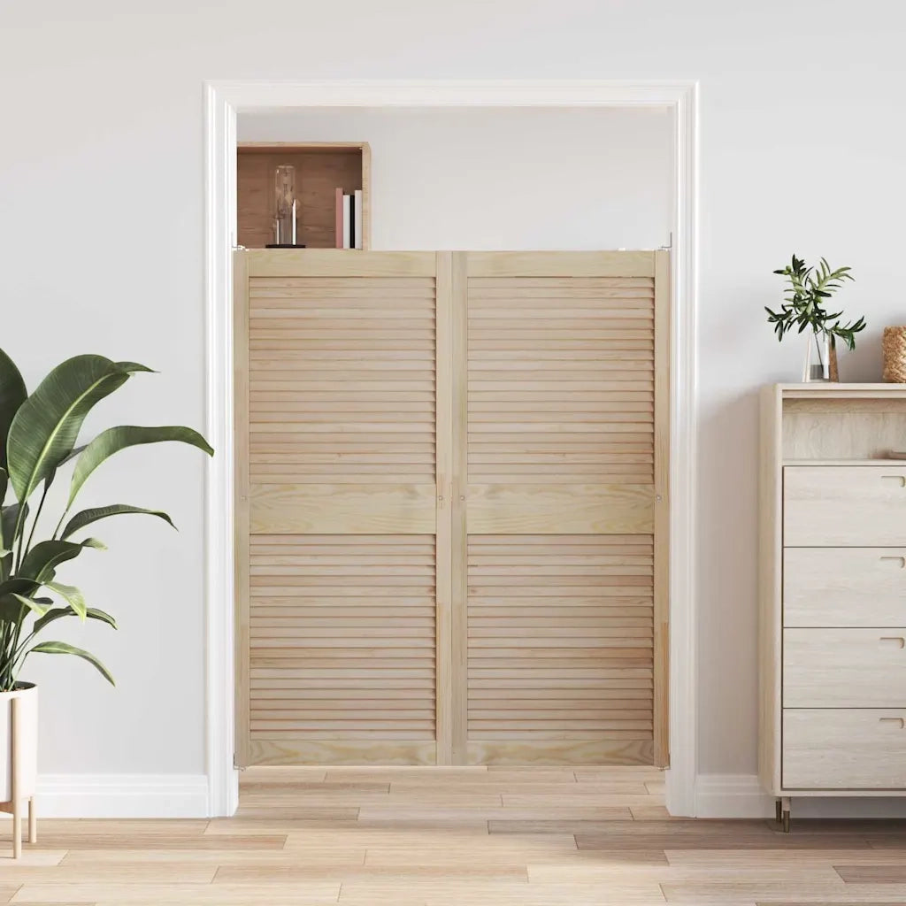 Porta per Armadio 2 pcs Naturale 140,5 x 2,1 x 59,5 cm 42019265