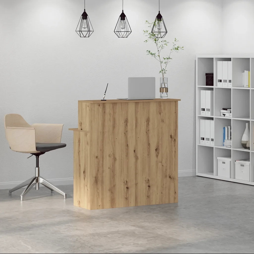 Banco Reception Rovere Artigianale 100x50x103,5cm in Truciolato