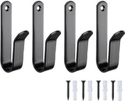 Set di 4 manici per sci, robusti, da fissare con viti, rastrelliere a forma di U per l'archiviazione, adatte per sci, skateboard e attrezzi, per l'organizzazione di garage, case, rifugi sciistici, ecc.