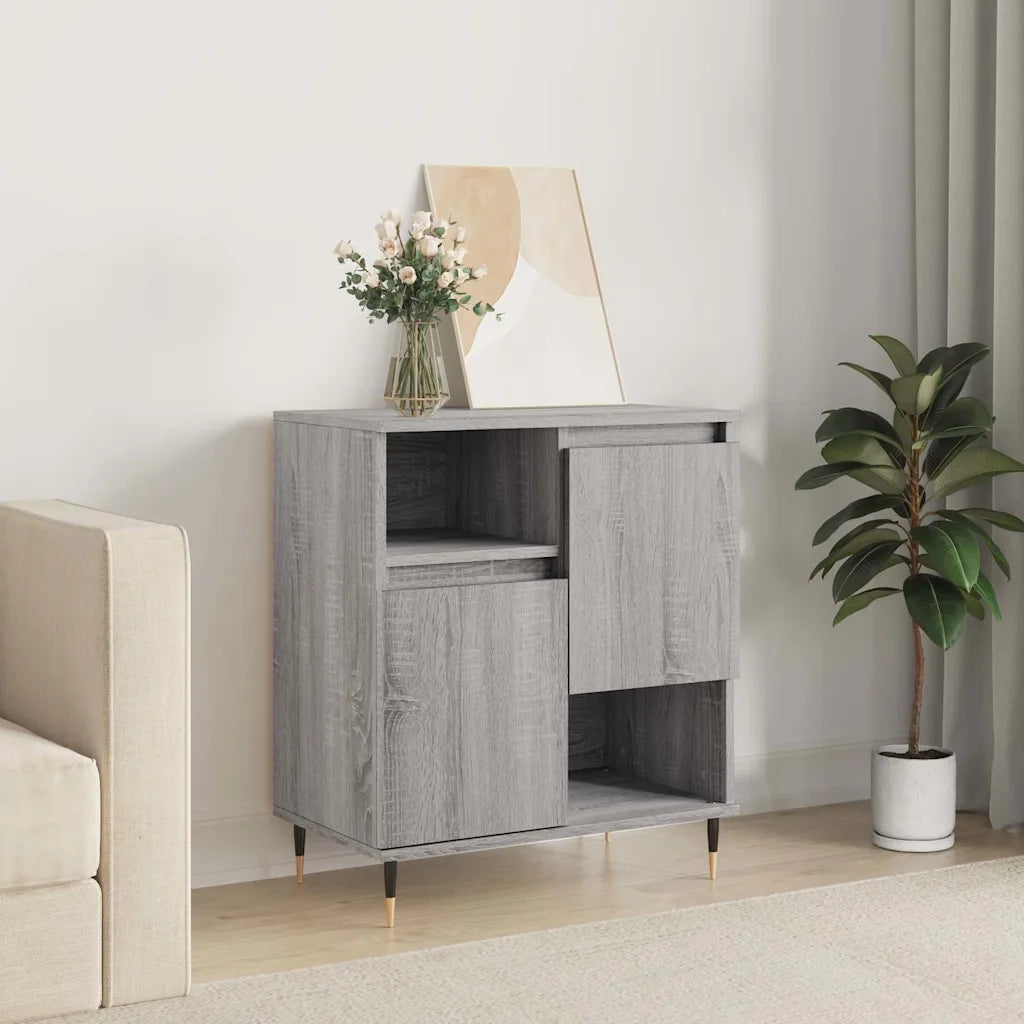 Credenza Grigio Sonoma 60x35x70 cm in Legno Multistrato 831186
