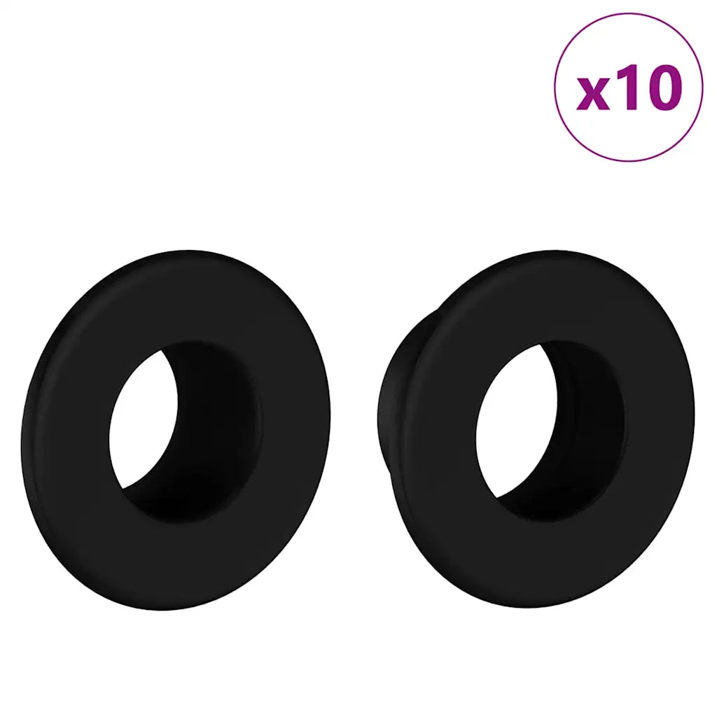 Tappi per tavolo da calciobalilla 10 pcs Nero 3 x 3 x 1,4 cm 858904