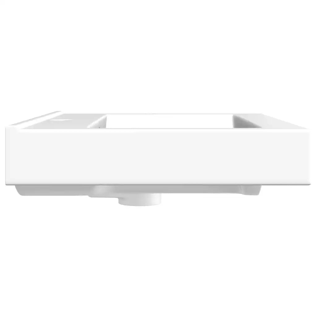 Lavello Bianco in Ceramica di Lusso con Foro Rubinetto 60x46 cm 140686