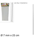 Set 35 Cannucce da Bibita Imbustate Singole Bianche 23 cm