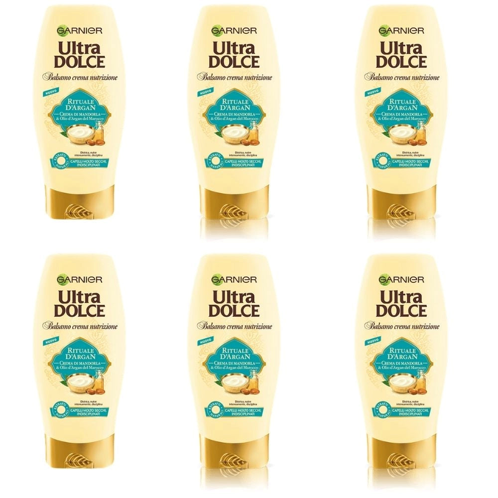 Balsamo garnier ultra dolce rituale d'argan 6 confezioni da 250 ml