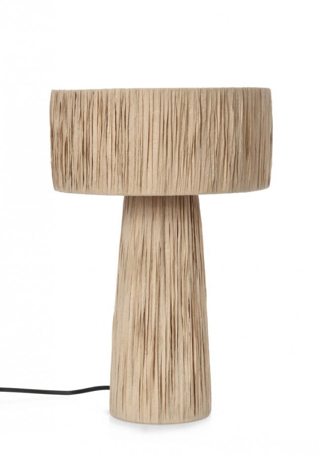 Lampada tavolo Kanda naturale D.25x38h