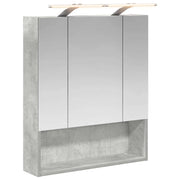 Mobiletto per specchio da Bagno | Armadio da bagno con lo scaffale Grigio cemento