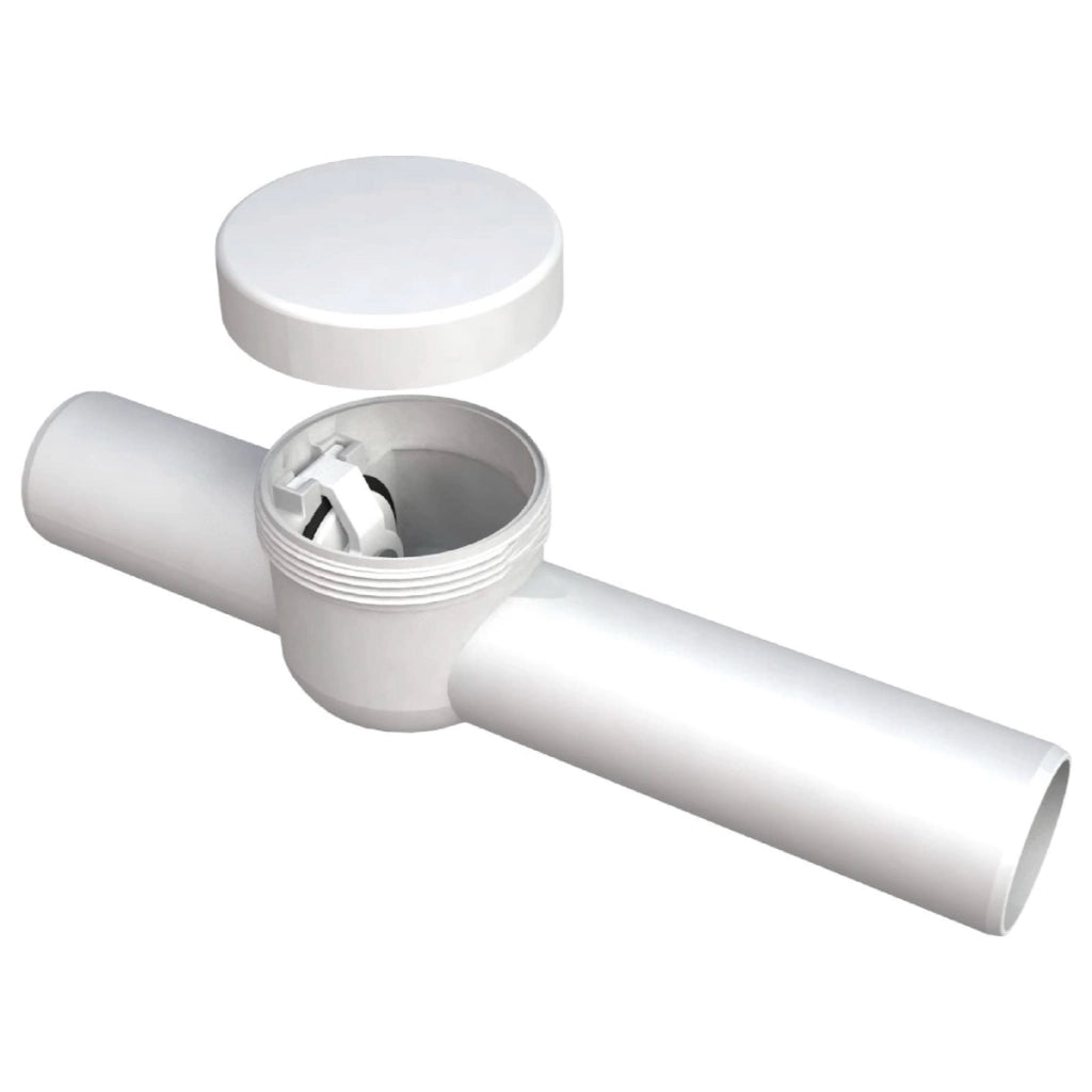 Valvola Antiriflusso Orizzontale Maschio Maschio Bonomini ABS Bianco ø40 mm