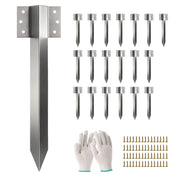 Set 20 Supporti per Traversine Ferroviarie ¨C Xylo ¨C Metallo con Viti e Guanti