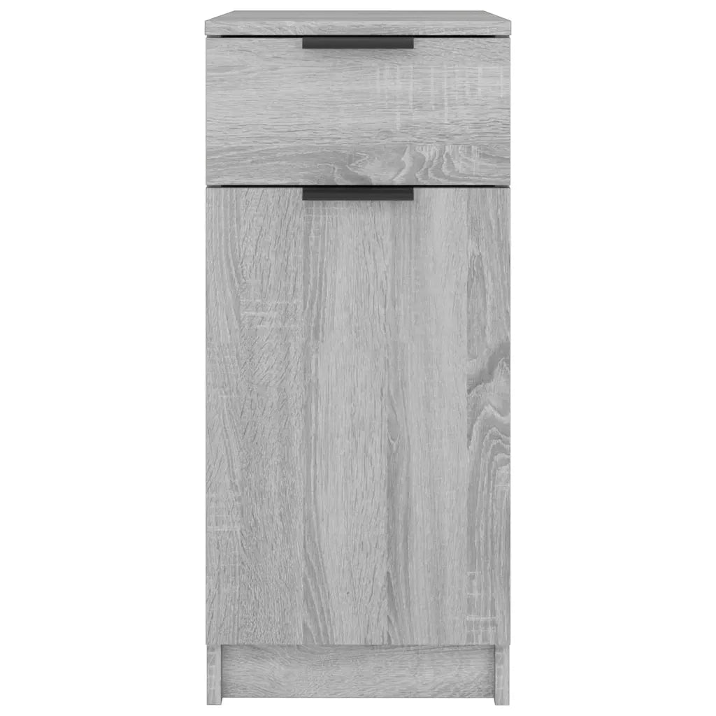 Armadietto da Scrivania Grigio Sonoma 33,5x50x75 cm Legno 817130