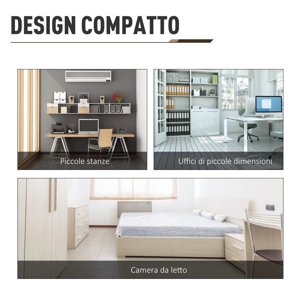 Scrivania da Ufficio 120x60x148 cm con Libreria in Legno Multicolore