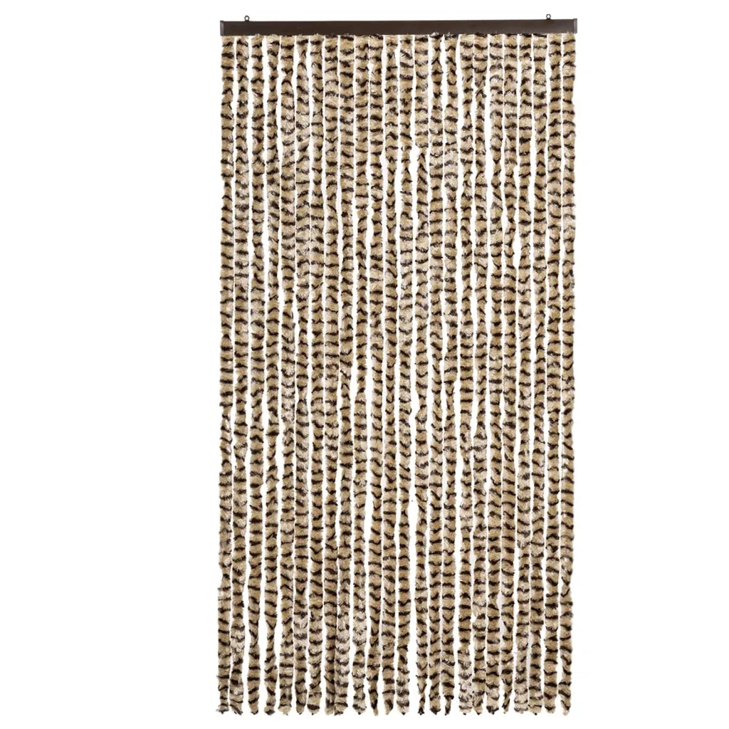 Zanzariera Beige e Marrone 100x220 cm Ciniglia 325450