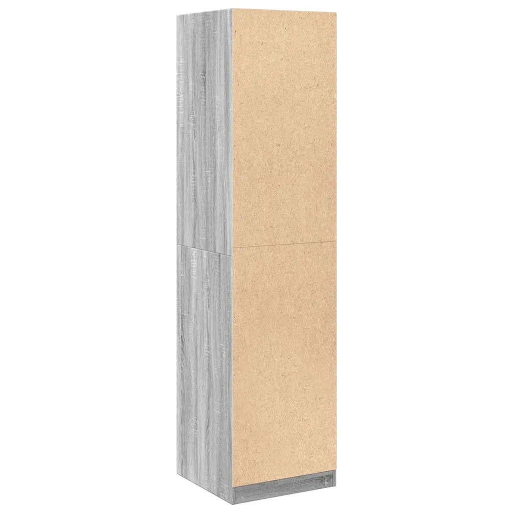 Armadio Grigio Sonoma 50x50x200 cm in Legno Multistrato 3307788