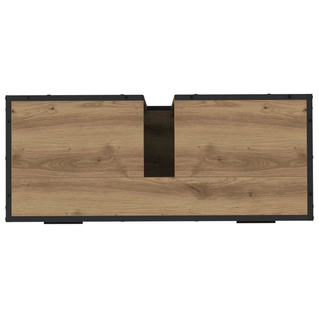 Mobile da Bagno con cassetto Rovere artigianale 80 x 33 x 60 cm 883632
