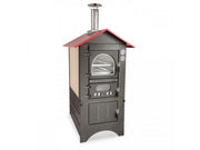 Forno a legna a fuoco indiretto Clementi Master tetto rosso - 45x80