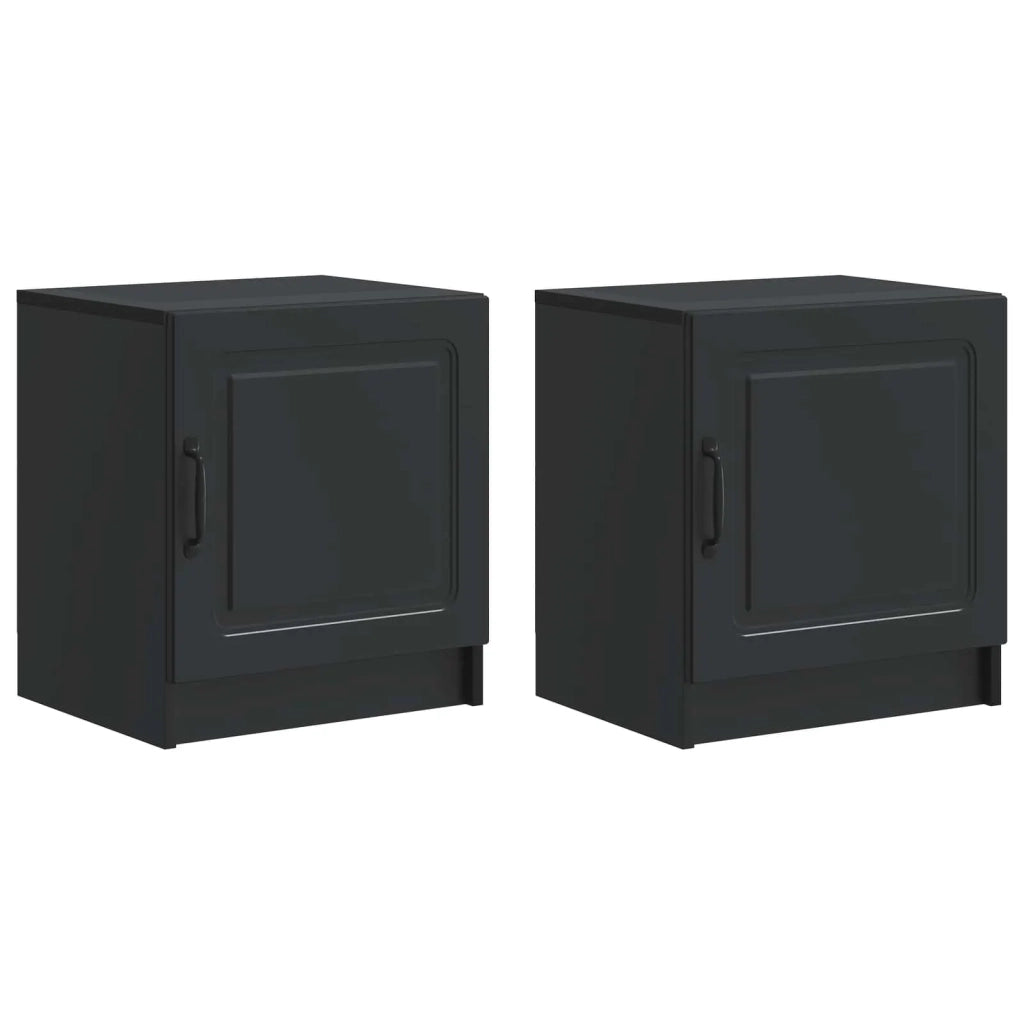 Armadio da Notte 2 pcs Nero 43 x 34,5 x 47 cm 895718
