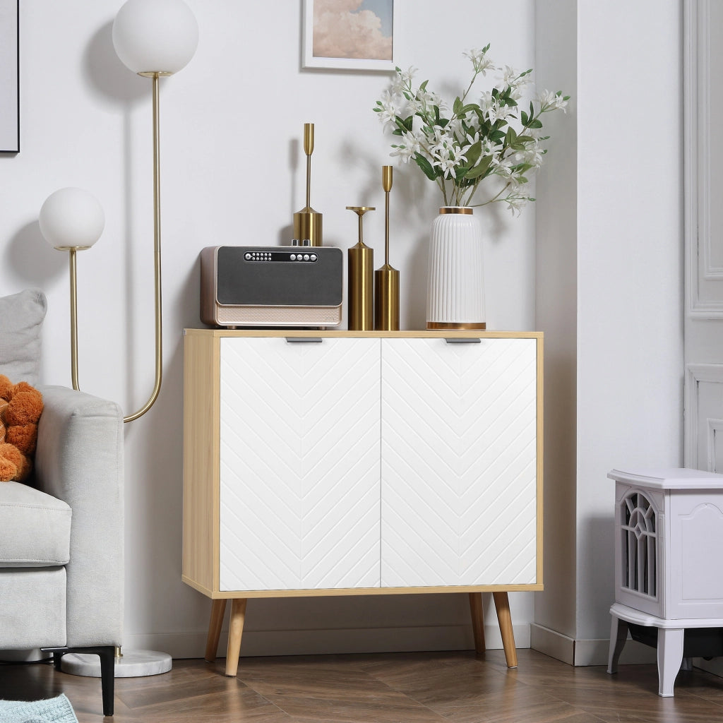 Mobile Multiuso Moderno ¨C Zephmum ¨C Bianco Legno di Pino 77x35x77.5 cm
