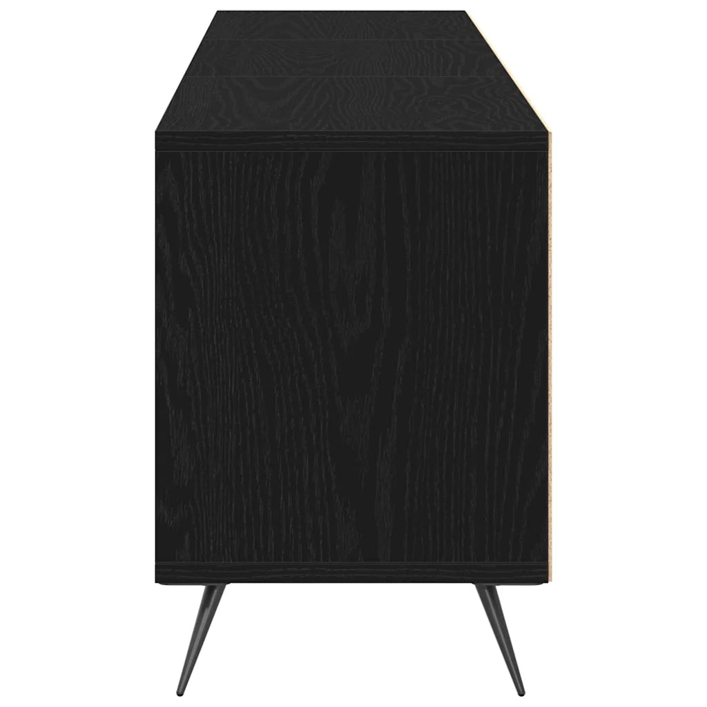 Mobile TV Rovere nero 150 x 30 x 44,5 cm Legno multistrato 862136