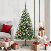 Albero di Natale artificiale a cerniera con neve fioccata 3395441