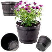 Vaso da fiori KADAX per giardino, vaso per fiori da terrazzo, copertura per fiori, vaso rotondo 23 cm