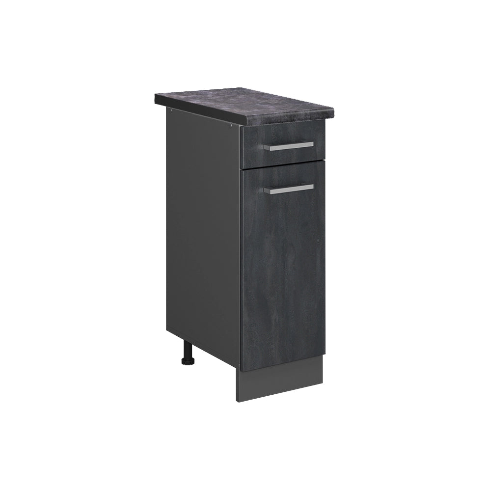Vicco Mobiletto base per cucina Calcestruzzo nero 30 cm PL Antracite