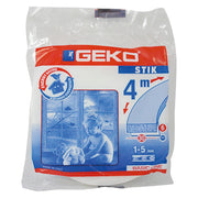 PARAFREDDO IN SPUGNA PER PORTE E FINESTRE 'STIK' mm 15 x mt. 4 - bianco- 68 pezzi  - GEKO