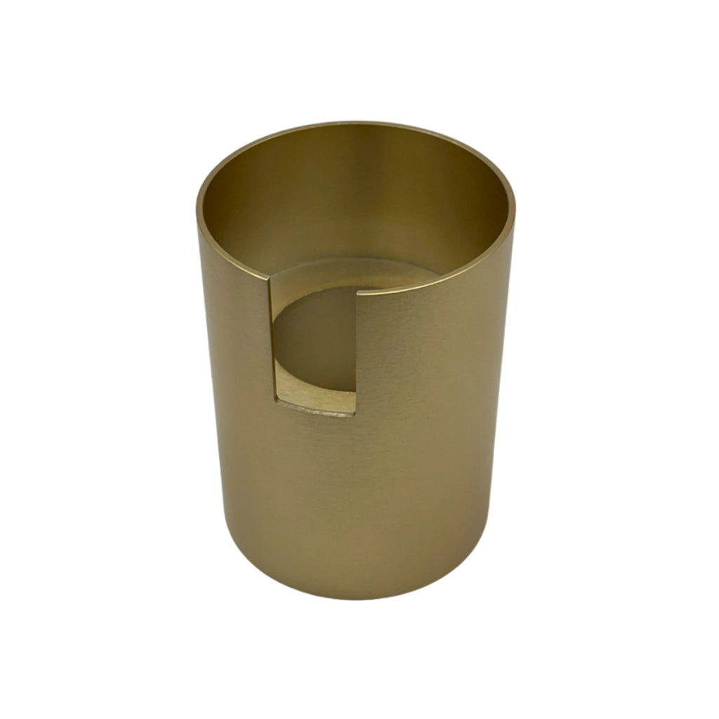 Cover Cilindro Per Faretto Snodo Metallo Oro Spazzolato