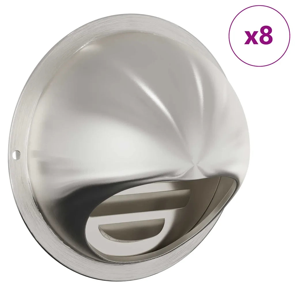 Coperture per ventilazione d'aria 8 pz Argento 100 mm CFW7548781
