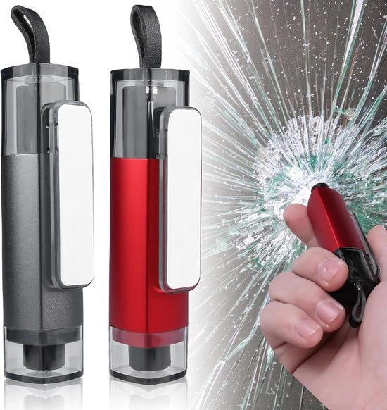 Hamac Auto Snidestraat Porta finestra 2-in-1 Salvavita Rosso Grigio