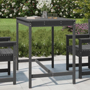 Tavolo da Giardino Grigio 121x82,5x110cm Legno Massello di Pino 824090