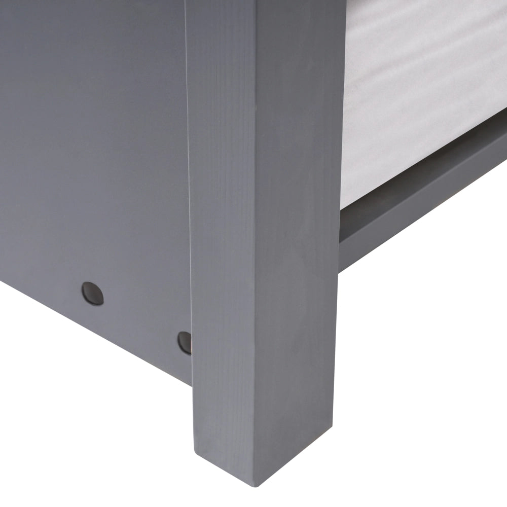Letto a scomparsa della casa per bambini in legno di pino grigio UE misura singola 90 x 200 cm letto con base a doghe per la cameretta moderna dei bambini.
