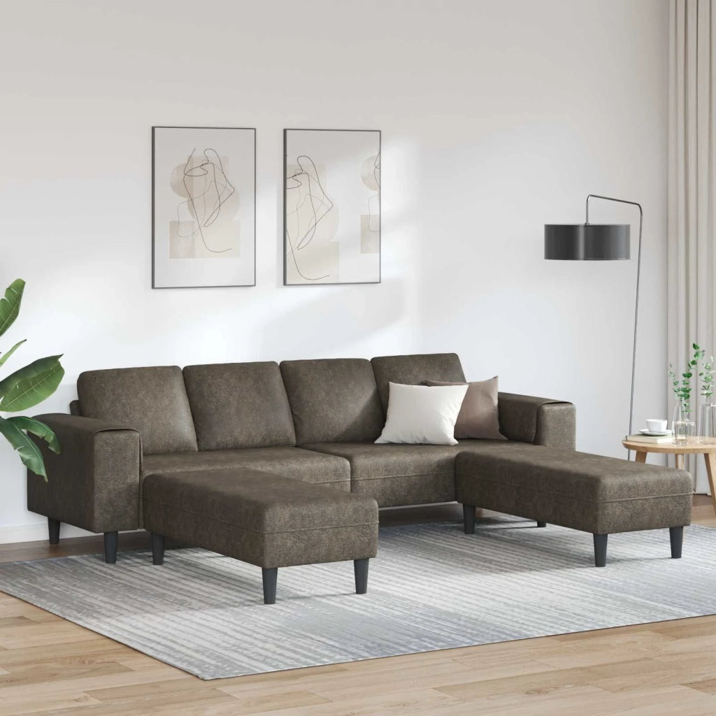 Divano per Soggiorno 3 pcs Grigio scuro 3335141