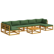 Set di divani 8 pz Naturale Legno di Acacia Massello 3417275