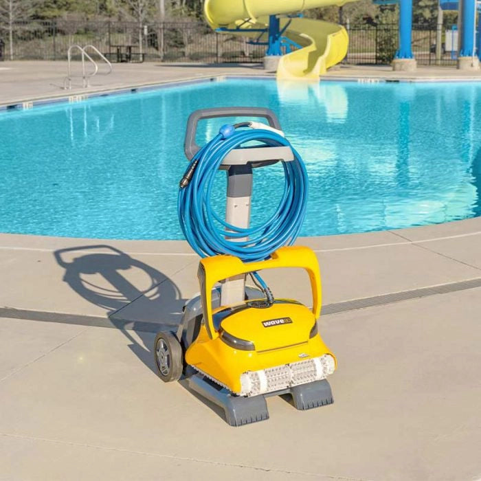Robot Piscina Dolphin Wave 80 Con Spazzole Combinate, Carrello Caddy E Telecomando