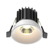 Maytoni lampada da incasso Round 1 luce LED integrato bianco alluminio