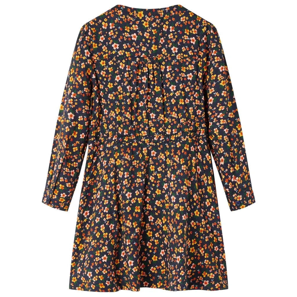 Abito da Bambina a Maniche Lunghe Blu Marino 128cod mxl 132469