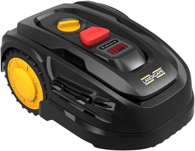 Robot tagliaerba LX799 fino a 300 m² e 25% di pendenza tosaerba automatico con indicatore di carico laterale, sistema di taglio a 3 coltelli/pacciamatura, robot da giardino, nero/arancione