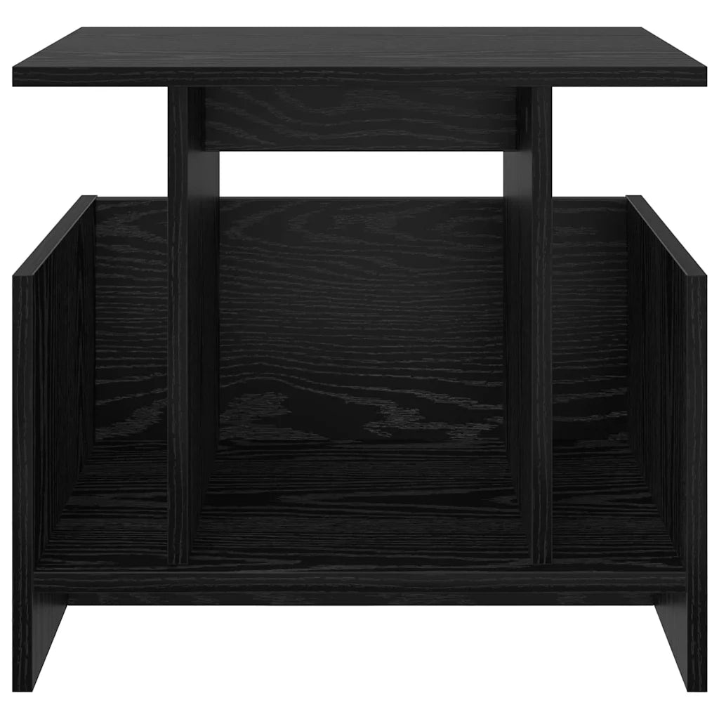 Supporto TV 2 pcs Rovere Nero 50 x 35 x 45 cm Legno multistrato 891003