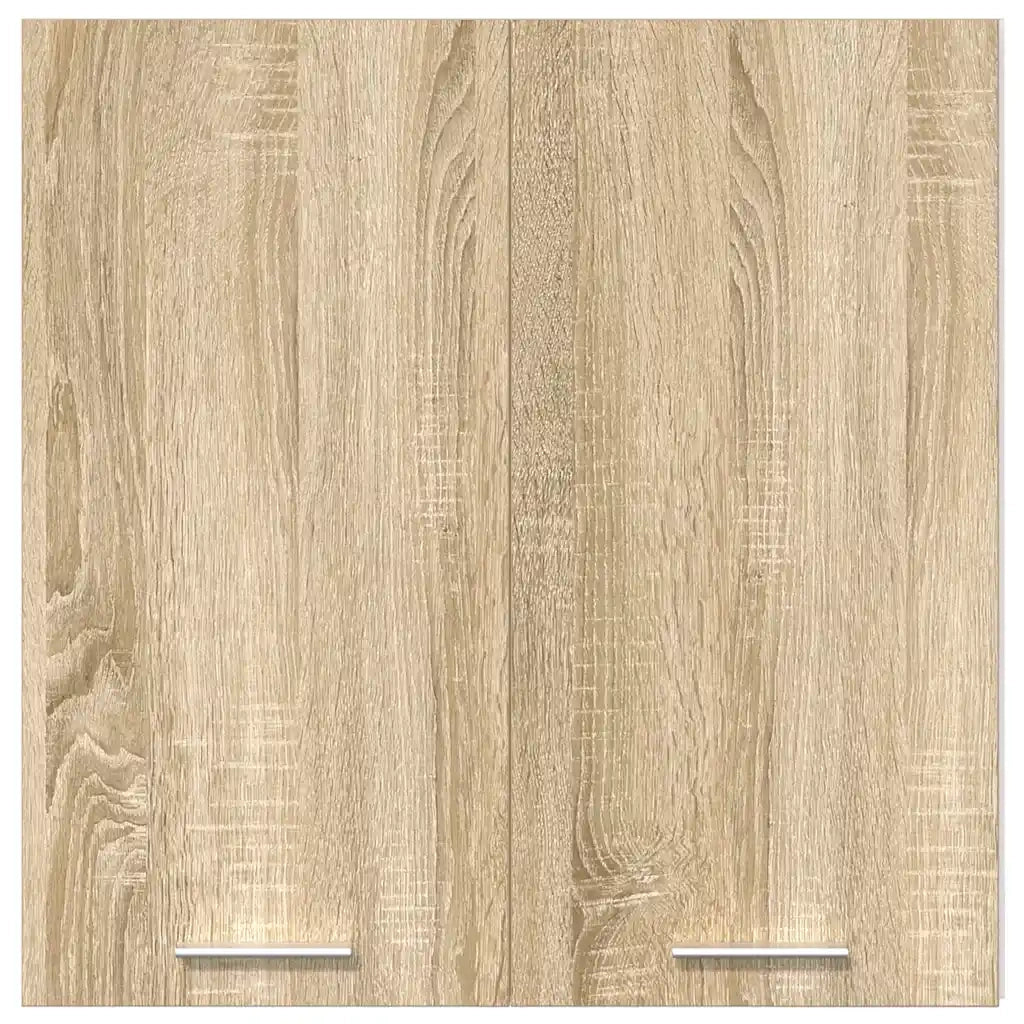 Mobiletto a parete pratico 60 x 31 x 60 cm finitura opaca design moderno legno ingegnerizzato di rovere Sonoma 02_0049692