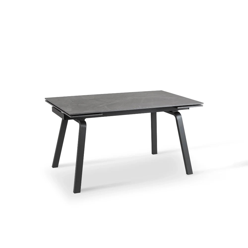 Tavolo da pranzo allungabile in ceramica effetto marmo grigio Cosmo 140-200x80 cm fino a 8 posti | Duzzle