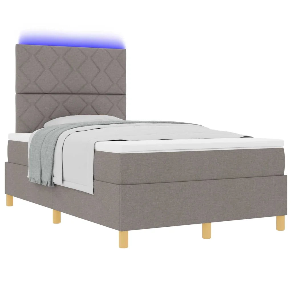 Letto a Sorgente LED con materasso Talpa 120 x 200 cm Tessuto 3343170
