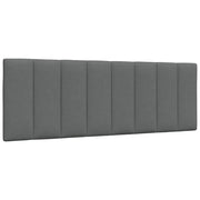 Coussin de tête de lit Hanko gris foncé 120 cm tissu