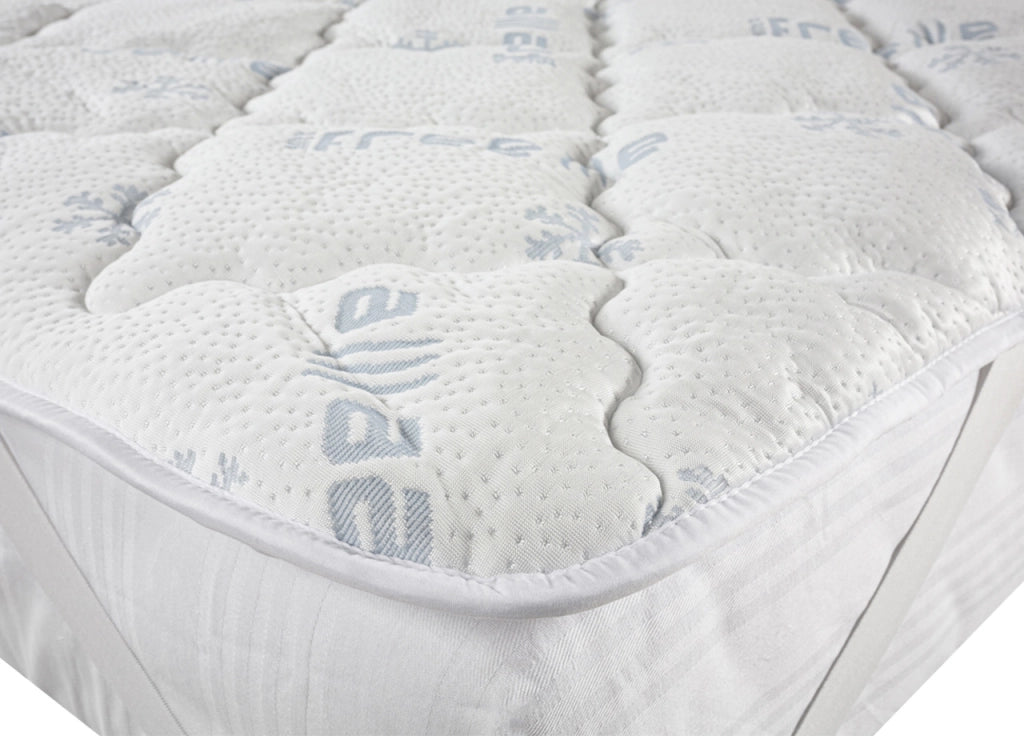 Topper Coprimaterasso Imbottito Correttore Materasso Reversibile Rinfrescante Riscaldante - 1 Piazza e Mezza - Double