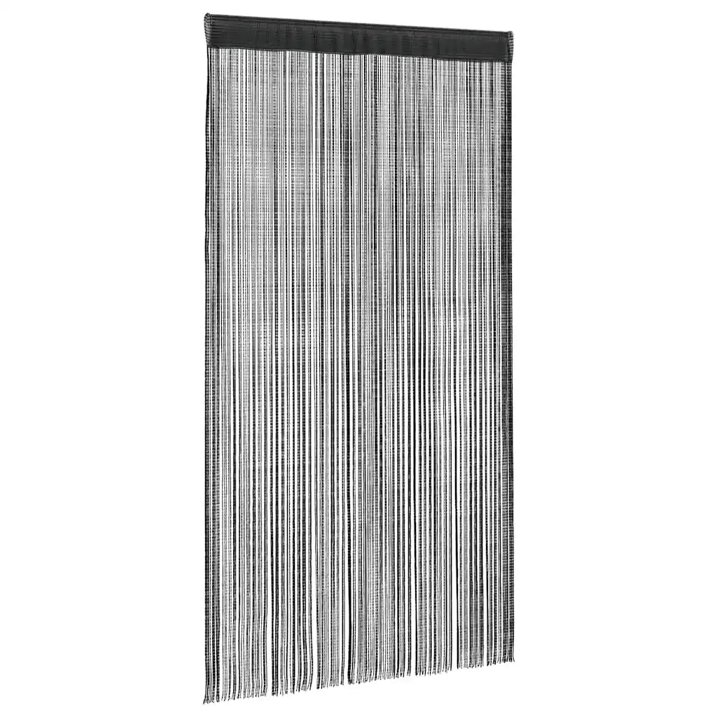 2 pz Tende a Fili 100x250 cm Nere