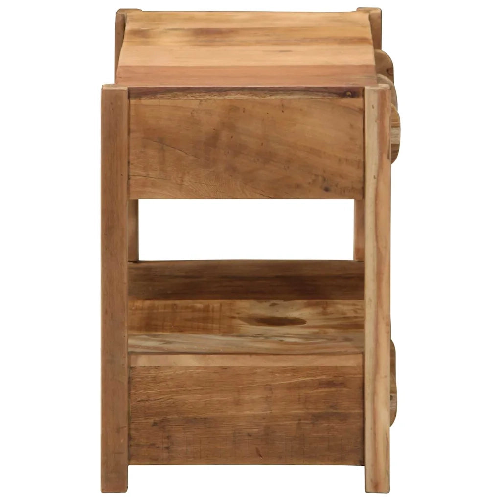 Tavolino Marrone 43 x 32 x 46 cm Legno Recuperato Massello 4019625