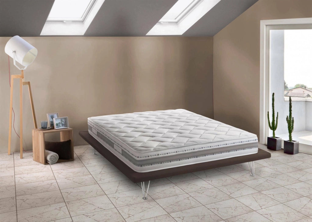 Avanti, Materasso Piazza e Mezza Sfoderabile Made in Italy, 200x120x21h cm Bianco