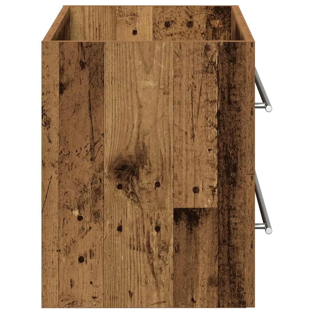 Mobile Lavabo Bagno-Armadietto da bagno Legno Antico 80x38,5x48cm Legno Multistrato